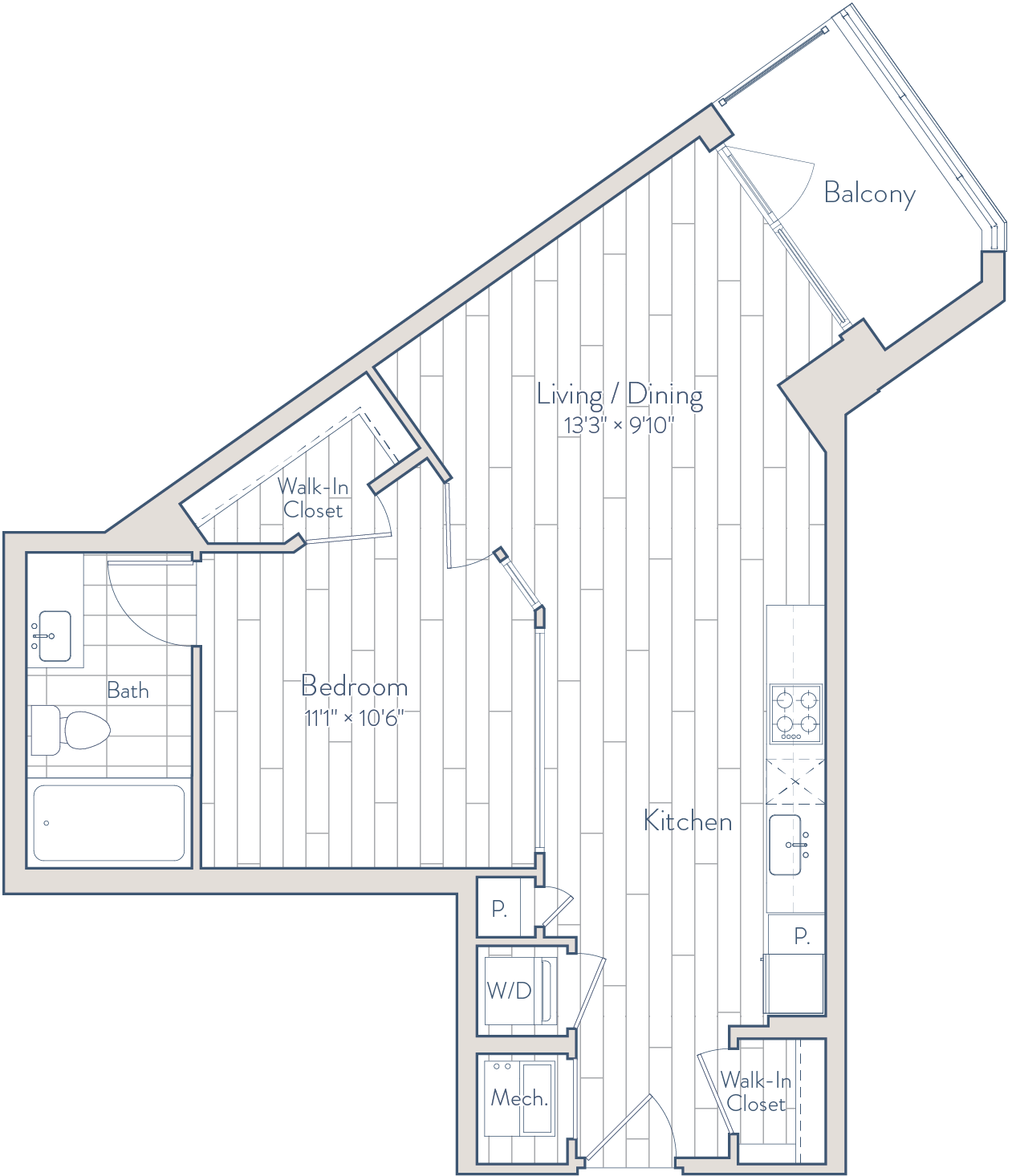 Floor plan of apartment 0230