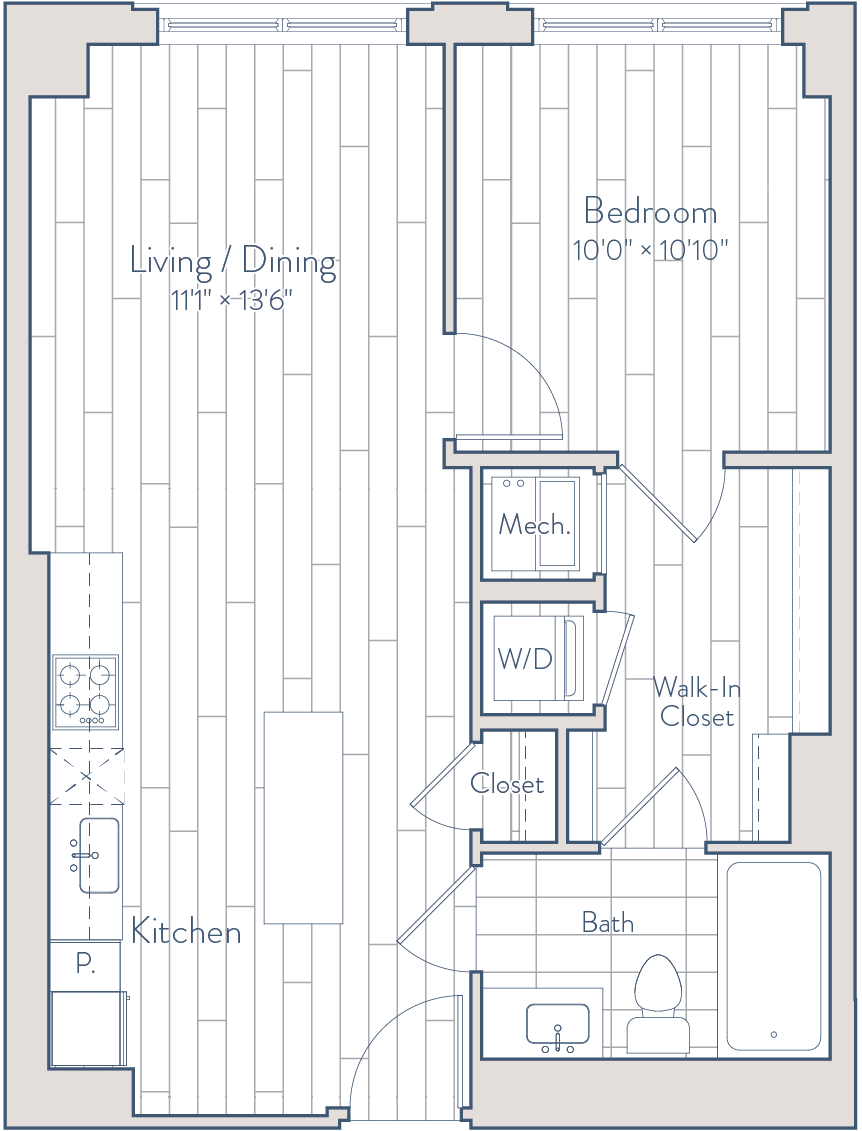 Floor plan of apartment 0938