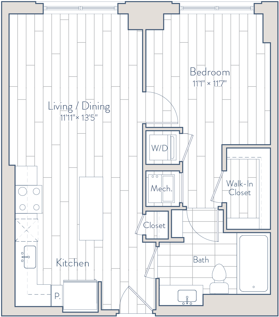 Floor plan of apartment 0334