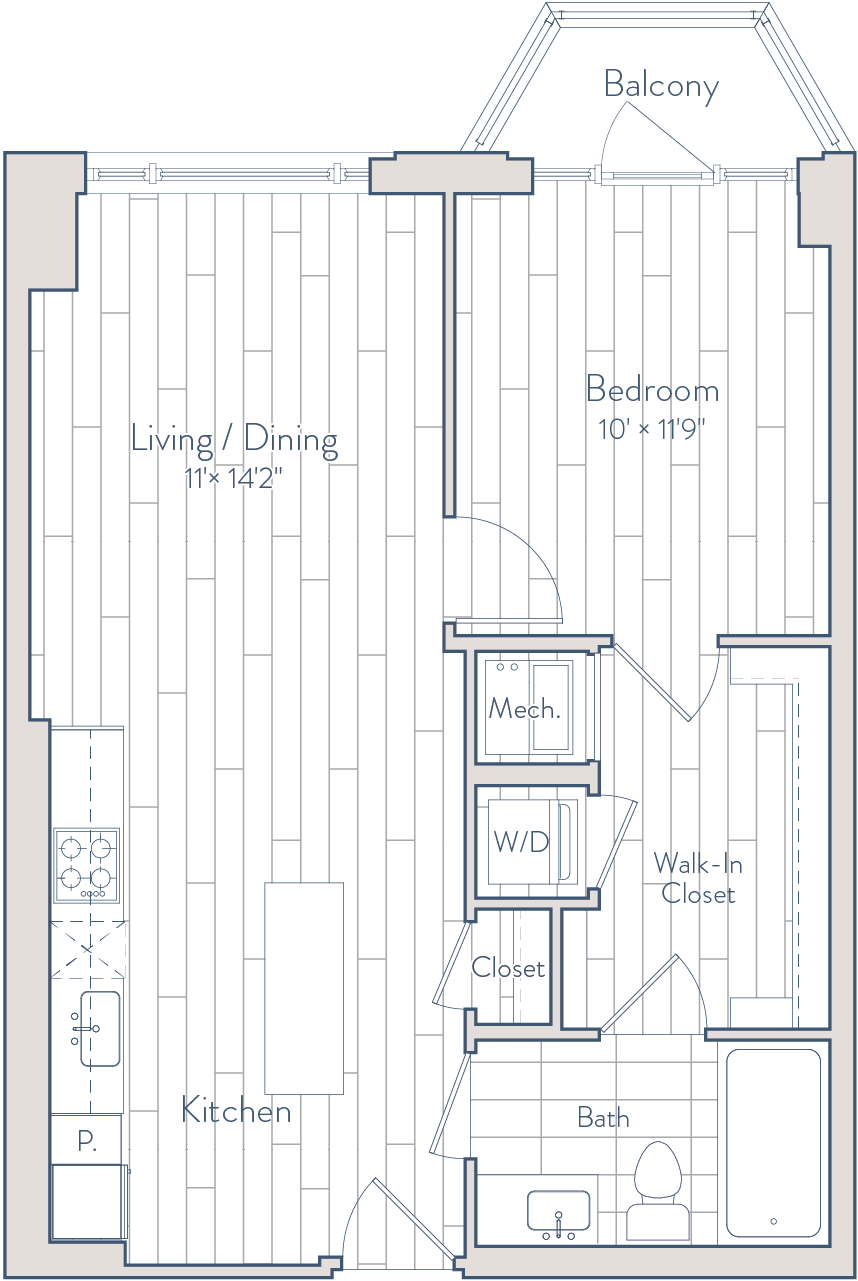 Floor plan of apartment 0936