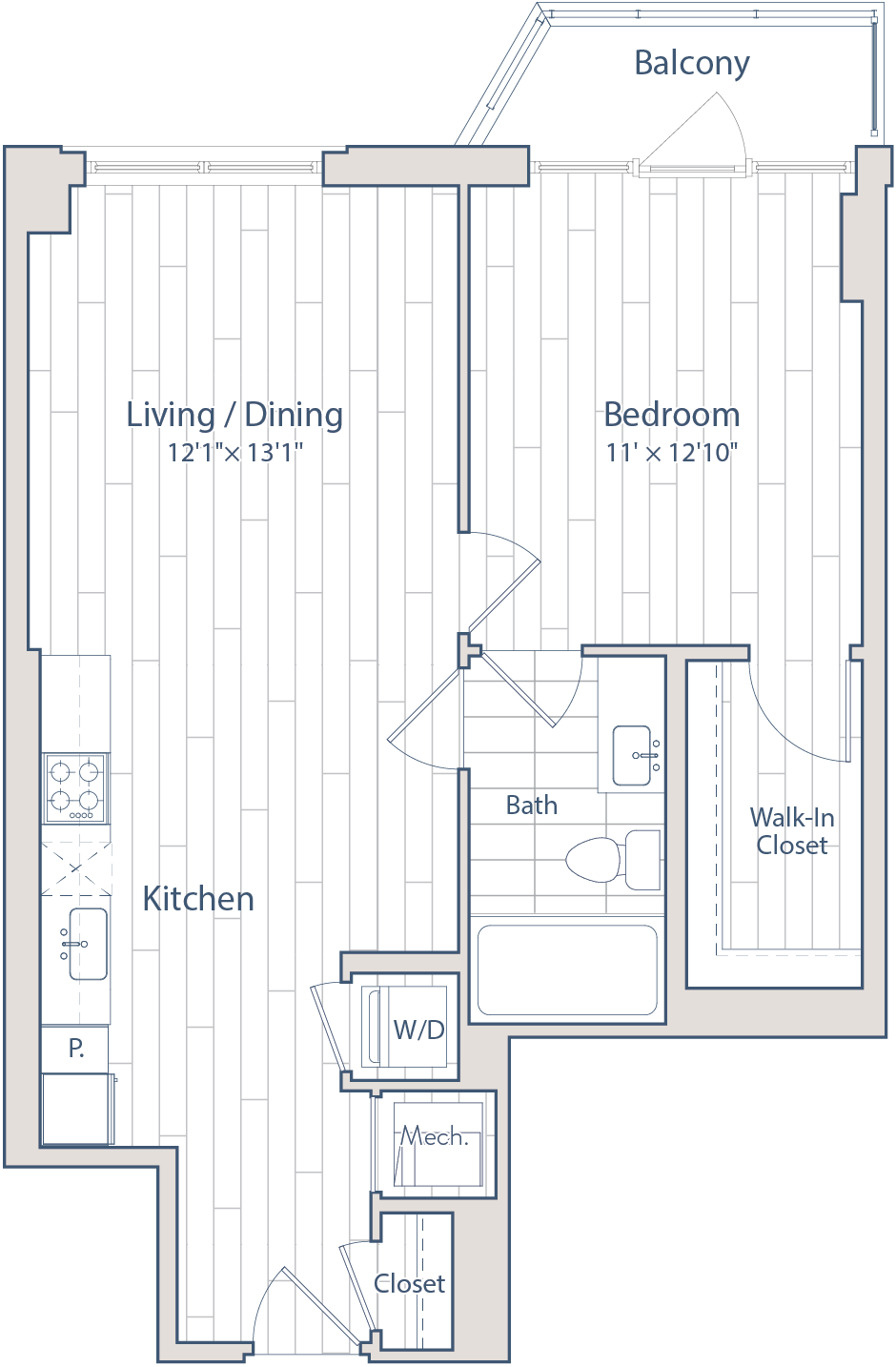 Floor plan of apartment 0435