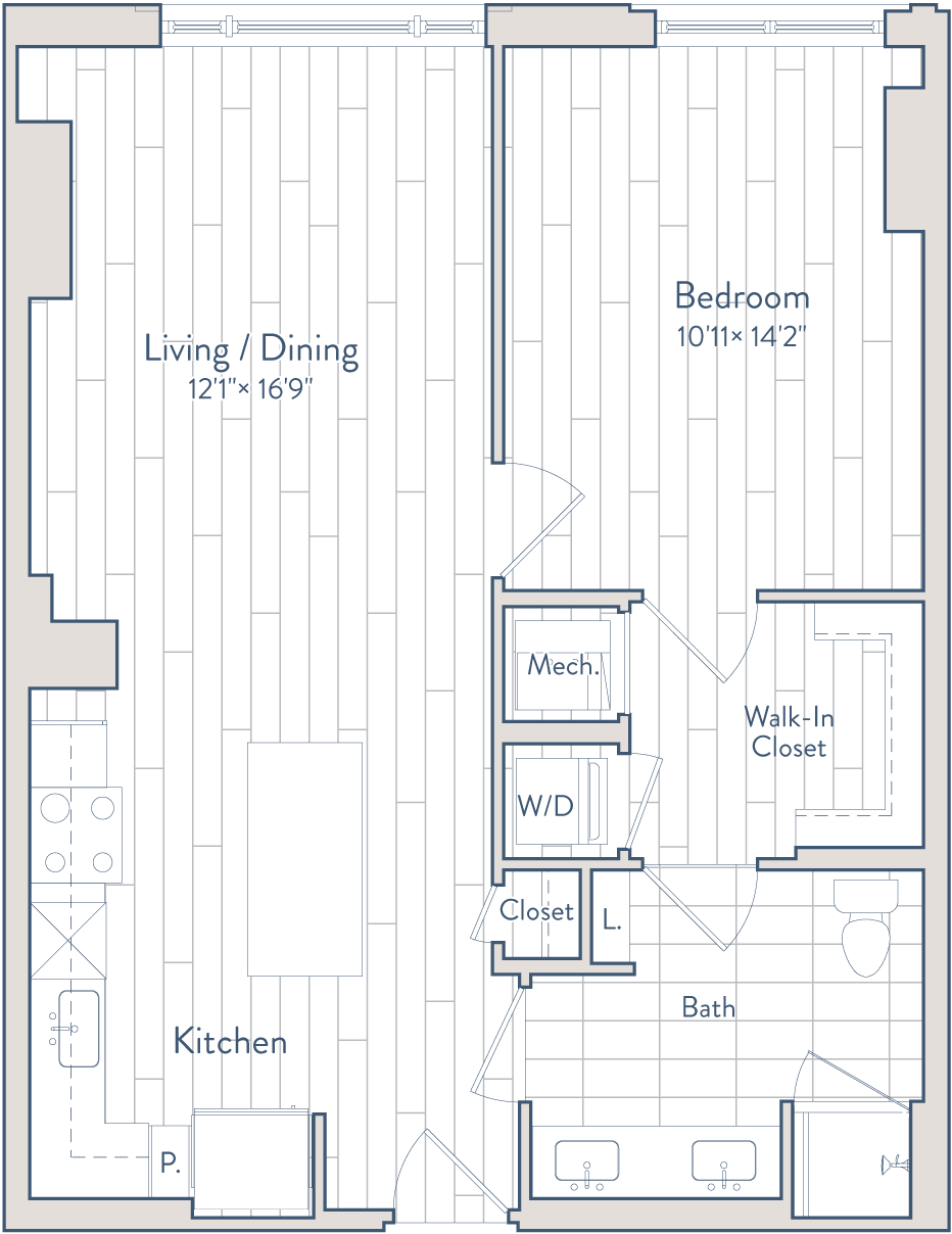 Floor plan of apartment 0805