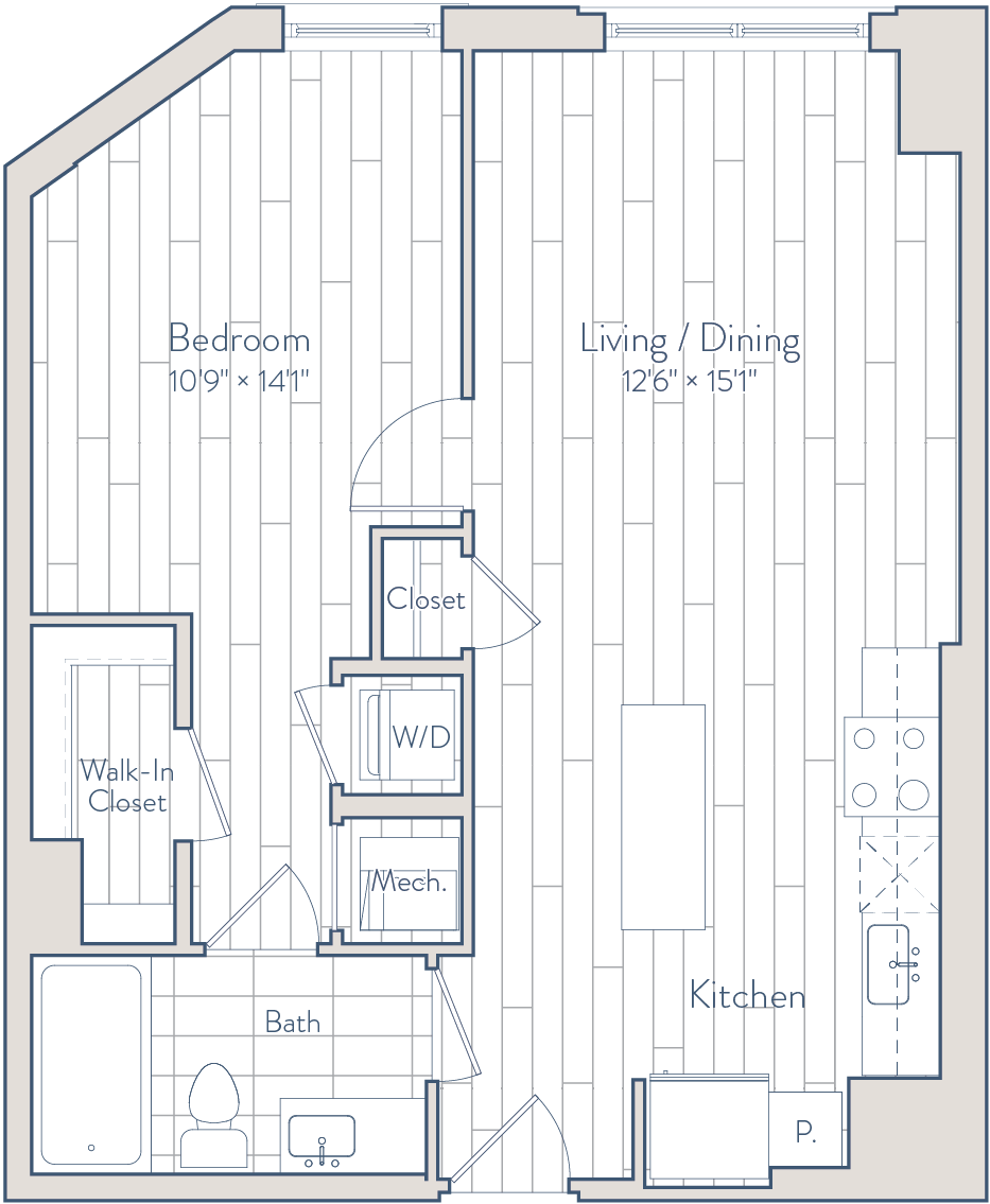 Floor plan of apartment 0932