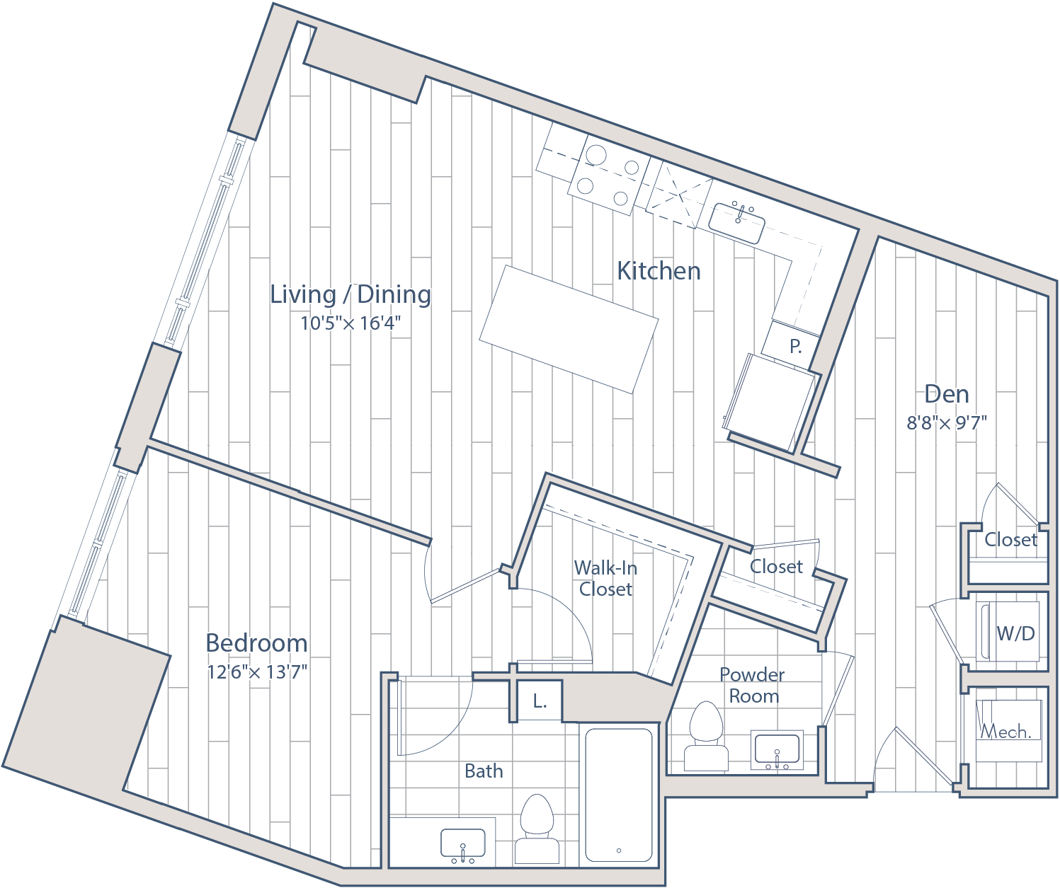 Floor plan of apartment 0923