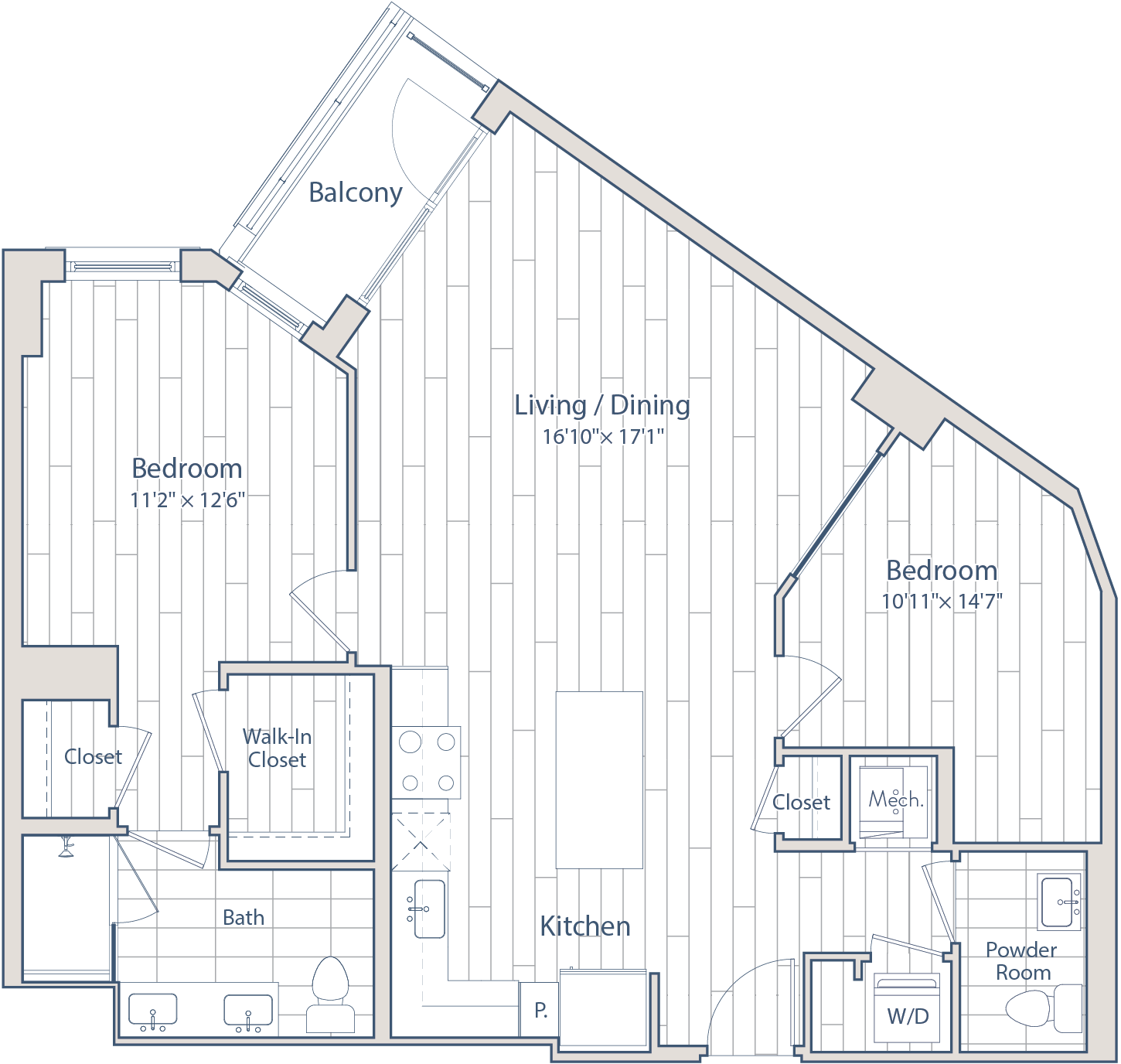 floorplan of apartment 0818