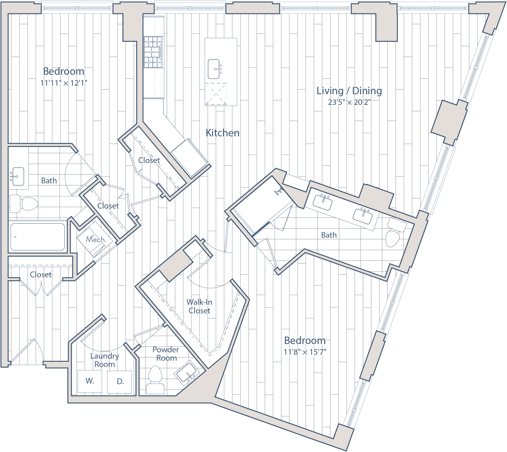 Floor plan of apartment 0325