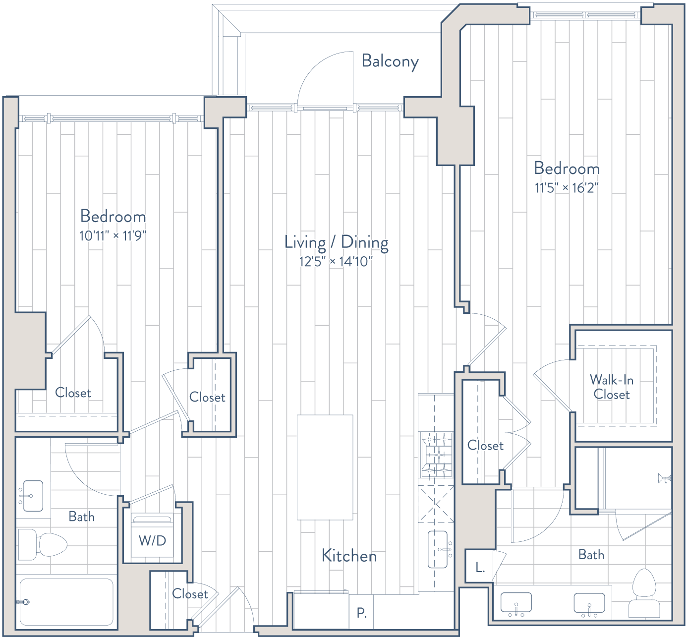 Floor plan of apartment 1129