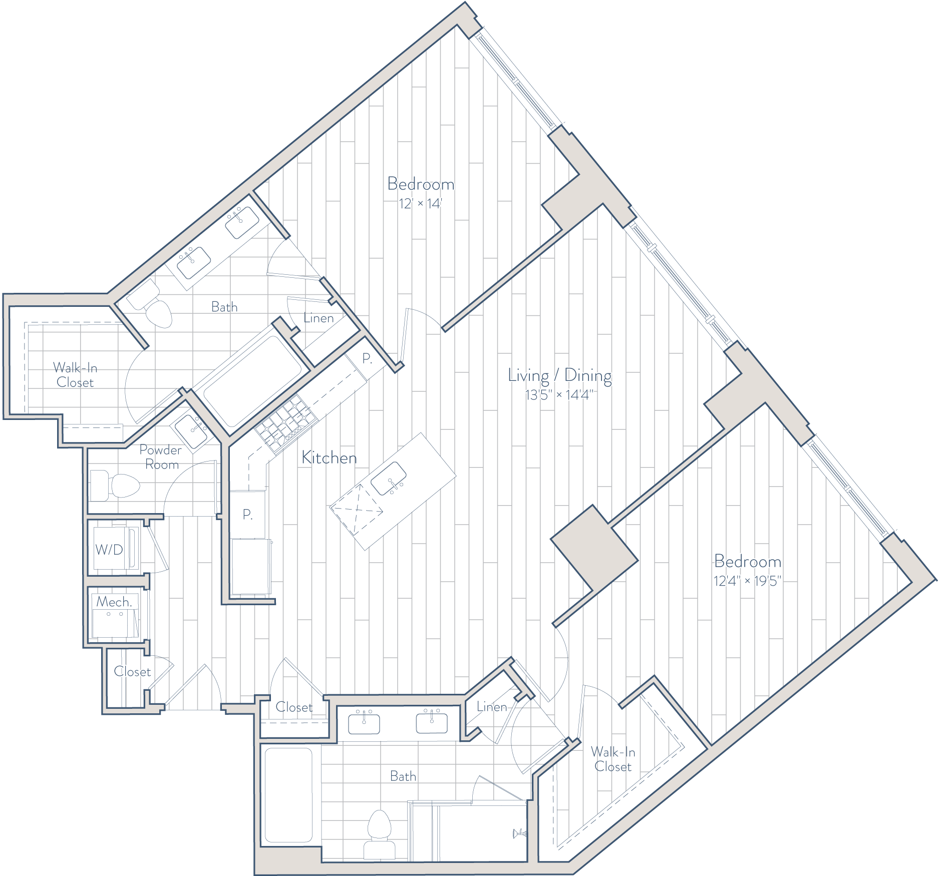 Floor plan of apartment 0506