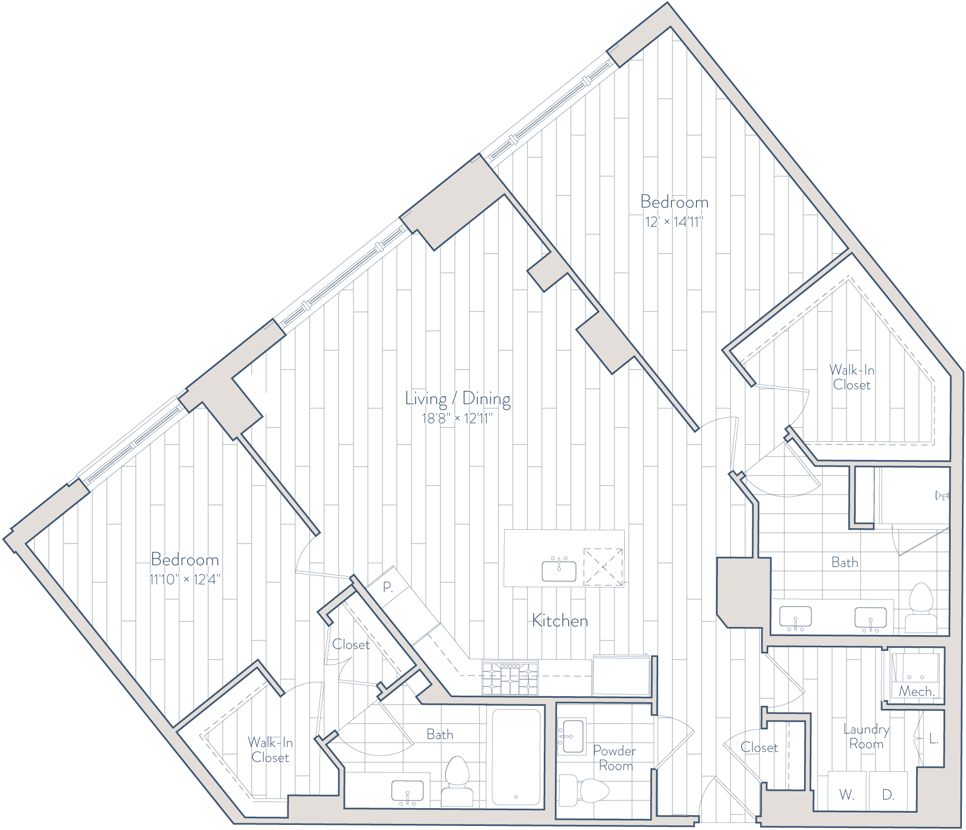 Floor plan of apartment 0902