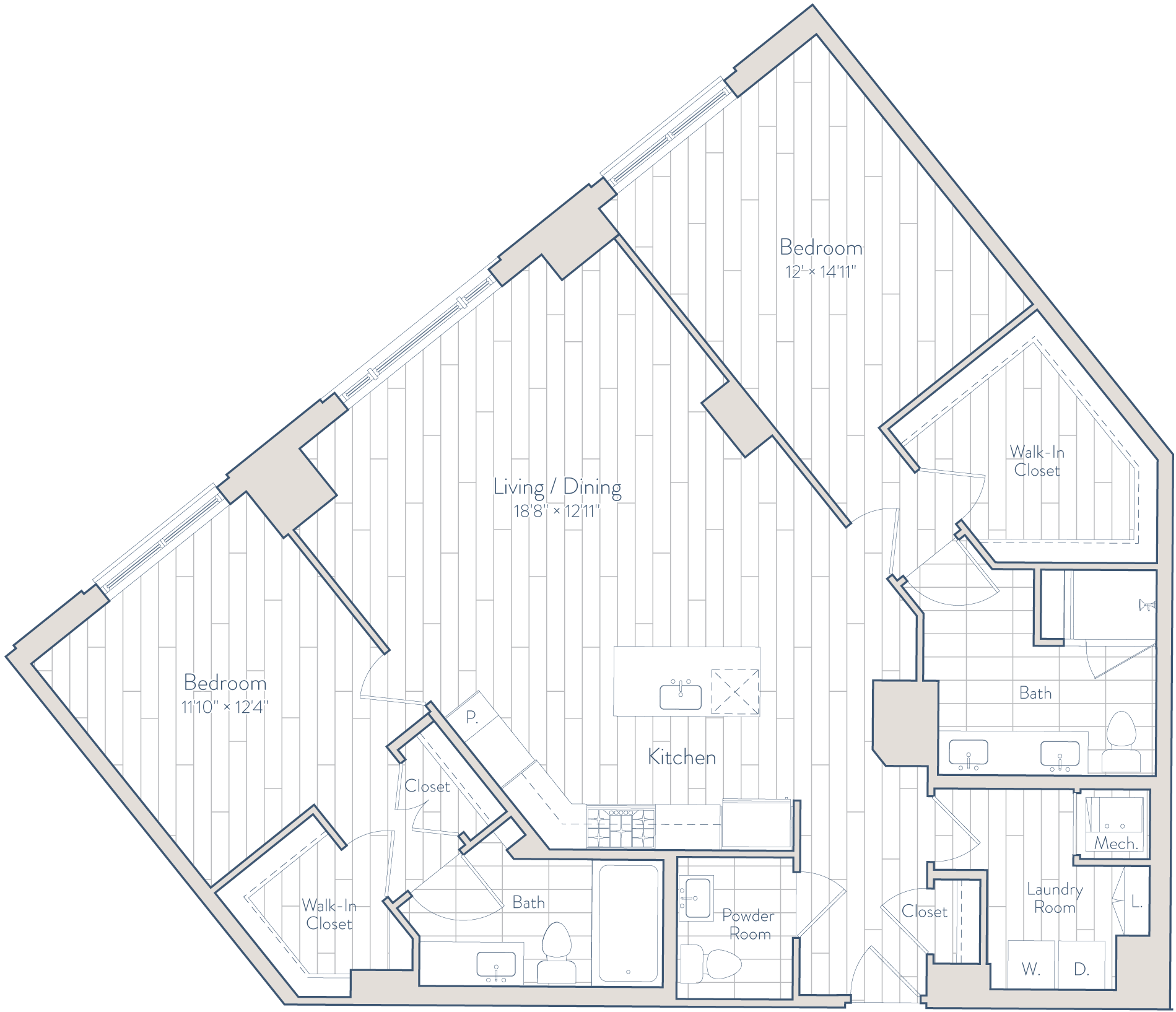 Floor plan of apartment 0502