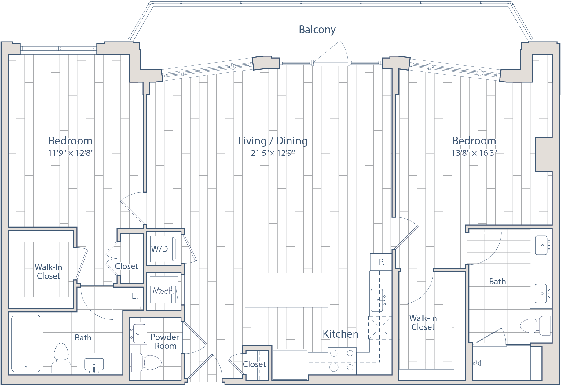 Floor plan of apartment 0444