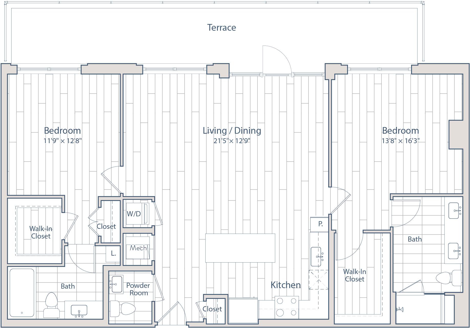Floor plan of apartment 0344