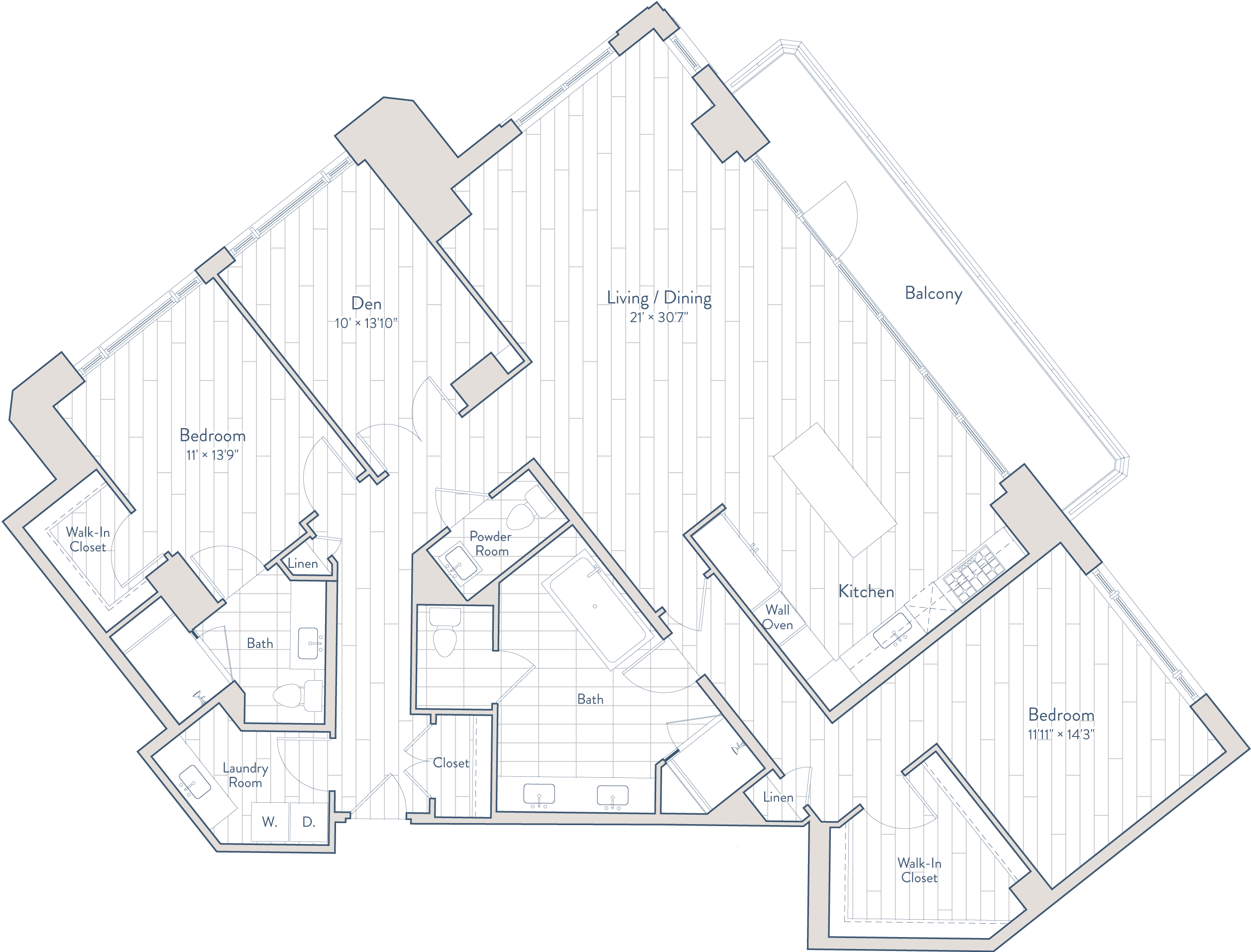 Floor plan of apartment 1208