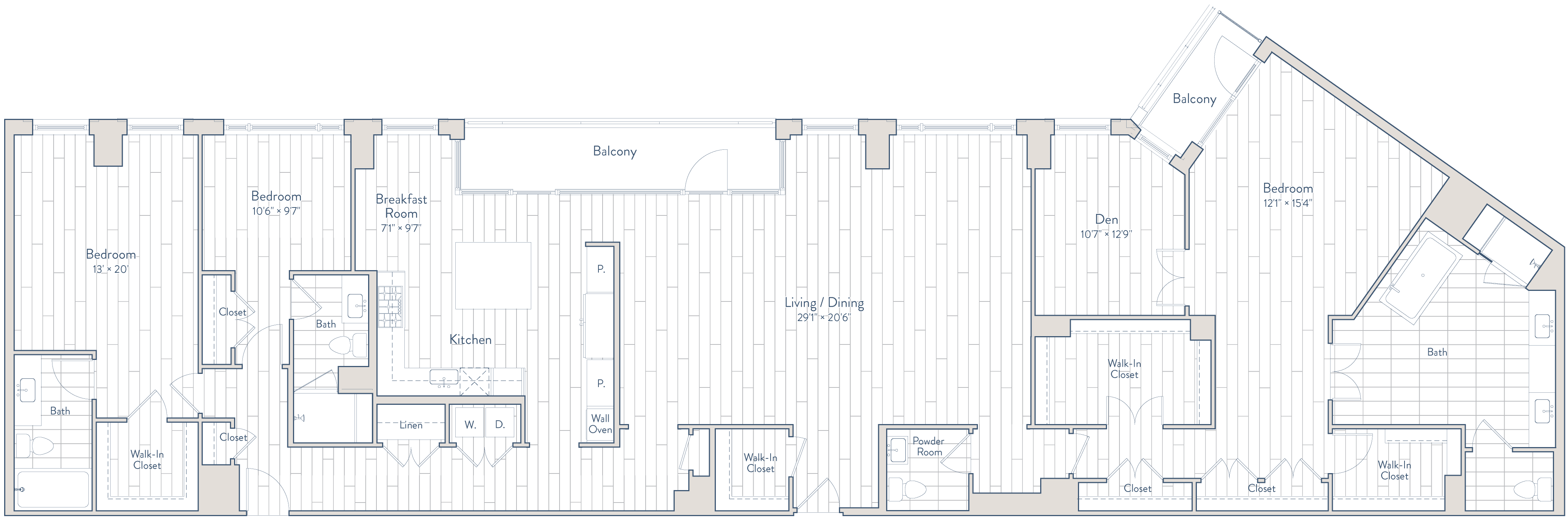 Floor plan of apartment PH07