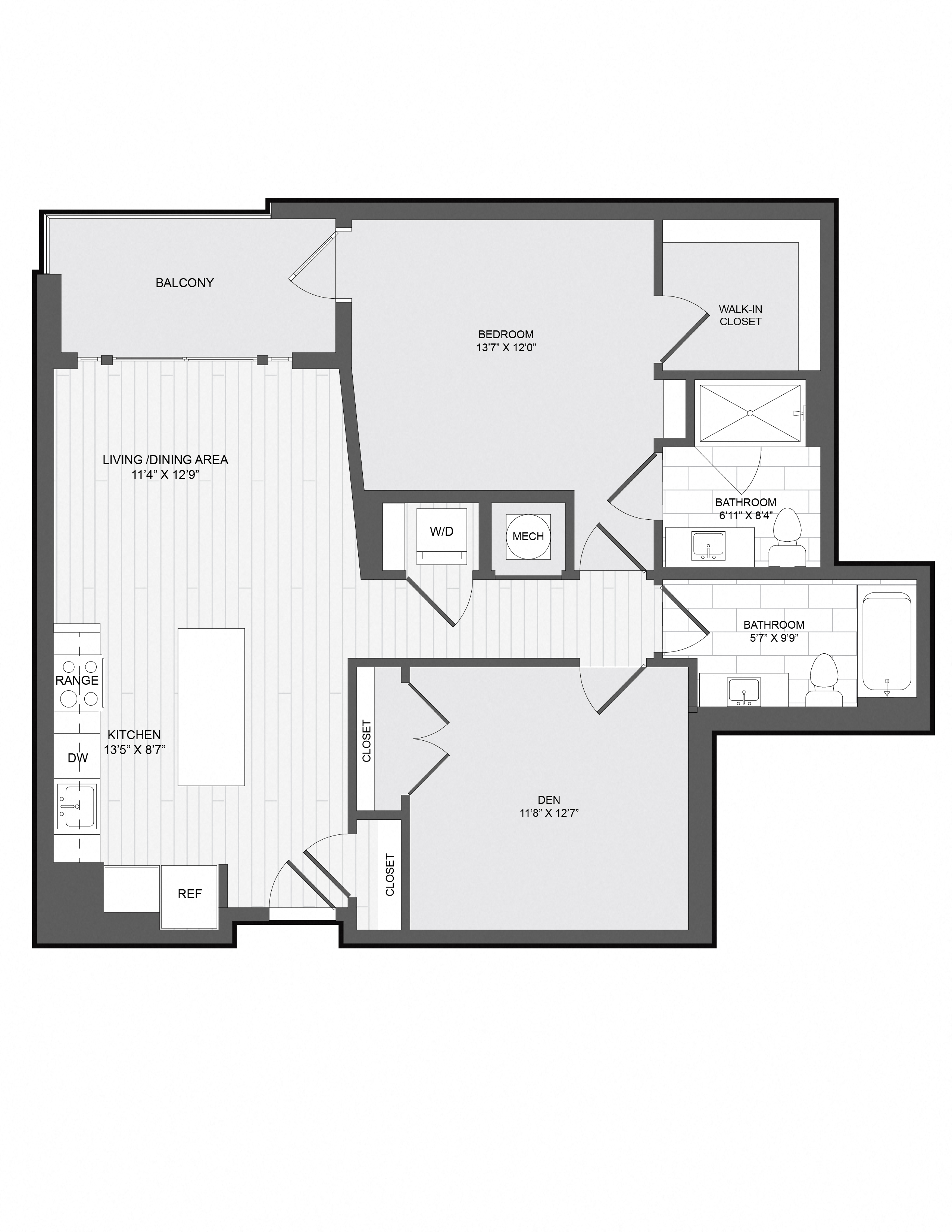 Floorplan image of apartment 277
