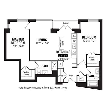 Floor Plan Image of Unit 01302