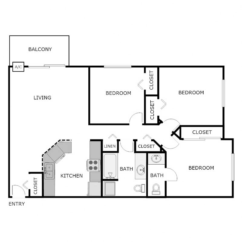 3 Bedroom 1.5 Bathrooms