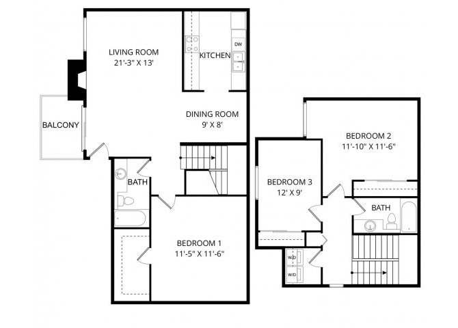 Bainbridge Townhome floor plan