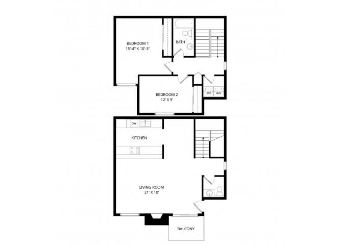 Whidbey Townhome floor plan