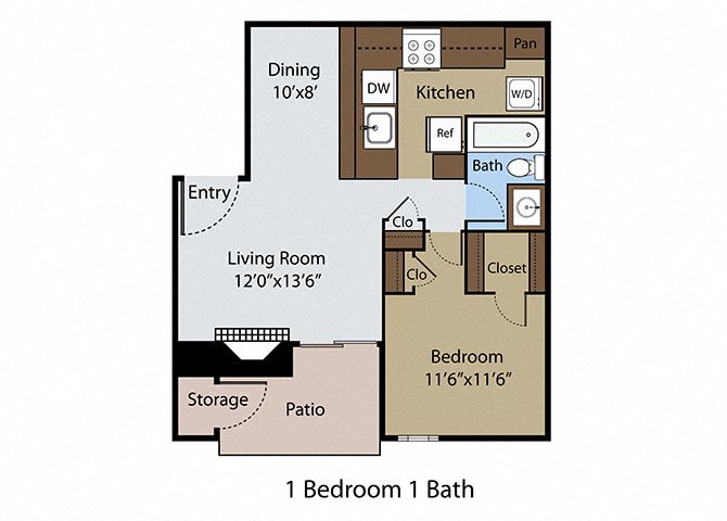 1 Bedroom 1 Bath
