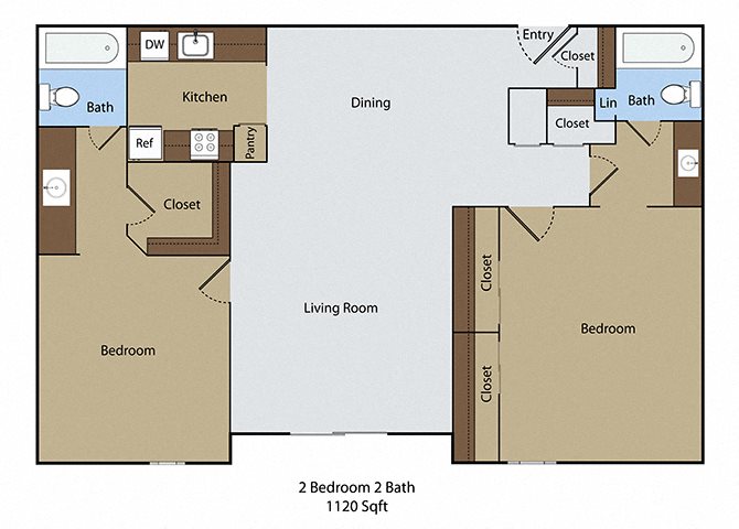 2 Bedroom 2 Bath