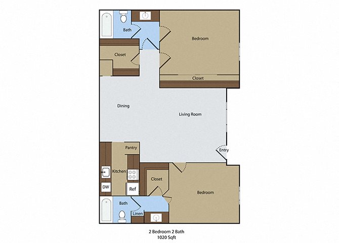 2 Bedroom 2 Bath