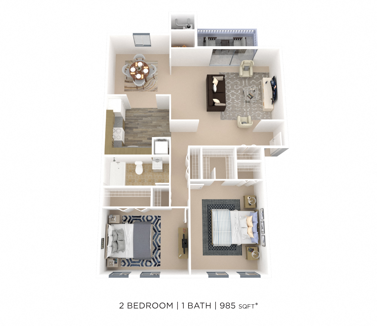 Two Bedroom floor plan