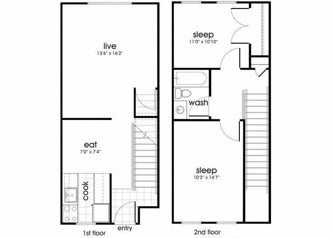 Suite A Floorplan