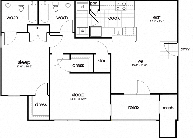 Suite A Floorplan