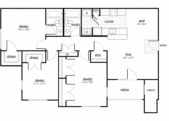 Suite A Floorplan