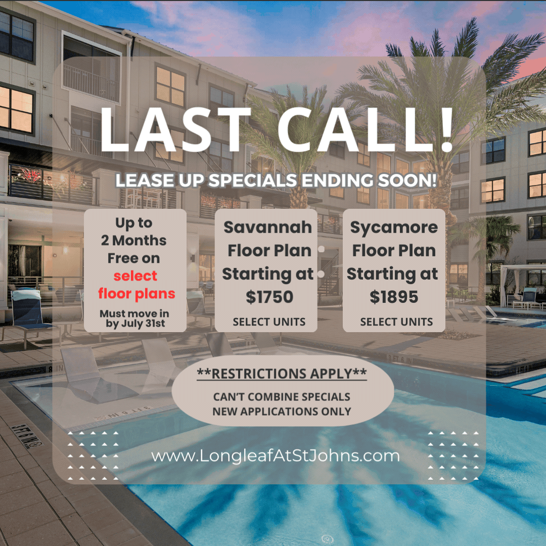 Available Sycamore Units in Longleaf at St. Johns in FL